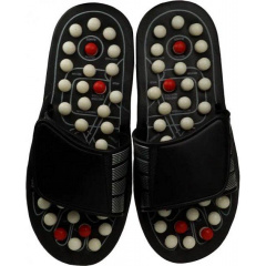 Массажные рефлекторные тапочки RIAS Foot Reflex Black (3_02922) Слов'янськ