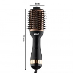 Фен-расчёска для укладки волос RAF R.420 1000W Black Покровськ
