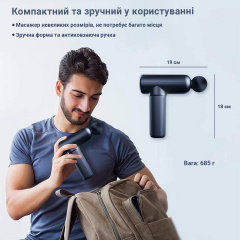 Портативный ручной массажер для тела LOGO 30 скор вибрационный ударный перкуссионный массажер Житомир