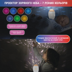 Генератор белого шума для ребенка Ракета A1 С мелодиями и проектором звездного неба Королево