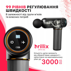 Портативный ручной массажер для тела массажный пистолет Brillix Миргород