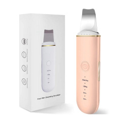 Ультразвуковой скрабер для чистки лифтинга и тонизации кожи лица Beauty Face LURNOFY 7C-CPY01 EMS Pink Якимівка