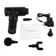 Массажер Для Тела Мышечный Fascial Gun 320 Массажный Ударный Пистолет Чёрный Кременець
