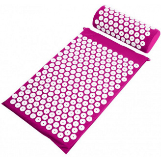 Коврик массажно-акупунктурный Life style Acupressure Mat and Pillow Set с подушкой 64 х 40 см Фиолетовый