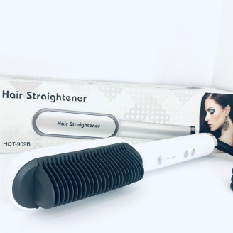 Электрическая расческа-выпрямитель Hair Straightener HQT-909B Белый (HQT909BK)