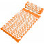 Коврик массажно-акупунктурный Life style Acupressure Mat and Pillow Set с подушкой 64 х 40 см Оранжевый Миколаїв