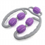 Ручной роликовый массажер RIAS антицеллюлитный Purple (3_03043) Софіївська Борщагівка