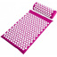 Коврик массажно-акупунктурный Life style Acupressure Mat and Pillow Set с подушкой 64 х 40 см Фиолетовый Київ