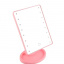 Косметическое зеркало Large 22 с LED подсветкой Pink (kz027-hbr) Запоріжжя
