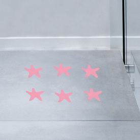 Мини коврики для ванной противоскользящие Xinfugu AST-014 8.5х8.5 cm 6 шт. Розовый