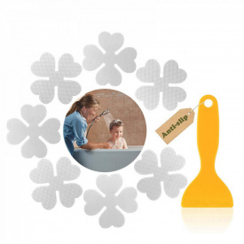 Мини коврики для ванной противоскользящие Xinfugu AST-005 8.5х8.5 cm 6 шт. Белый