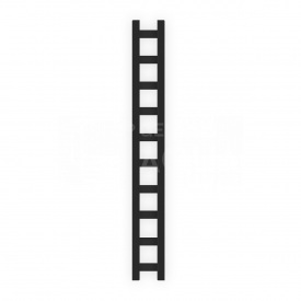 Полотенцесушитель универсальный Genesis Aqua Scala 1200х250 вертикальный, черный (3601)