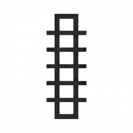 Полотенцесушитель универсальный Genesis Aqua Teon 1400х500 вертикальный, черный (111001)