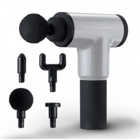 Массажер Для Тела Мышечный Fascial Gun 320 Массажный Ударный Пистолет Серый