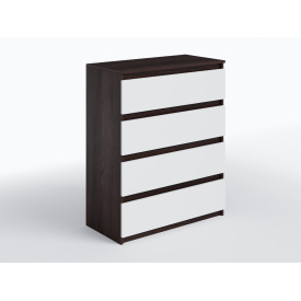 Комод для спальні Tobi Sho Brain Т-215 на 4 шухляди, 800х980х400 мм Венге/Білий