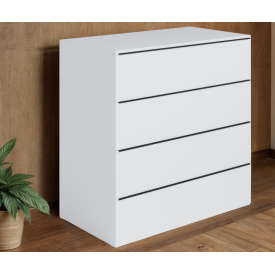 Комод з 4 шухлядами Tobi Sho Damien ТХ-05 для вітальні, спальні, 1000х1015х400 мм Білий