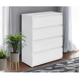 Комод для спальні Tobi Sho Brain Т-215 на 4 шухляди, 800х980х400 мм Білий