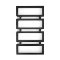 Полотенцесушитель универсальный Genesis Aqua Quattro 800х530 вертикальный, черный (1004) Свесса