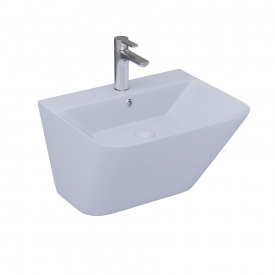 Раковина подвесная Lucco Moena 550х450 прямоугольная, голубая матовая