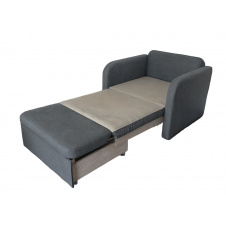 Диван розкладний Tobi Sho Юніор-1.0 м'яке велюр Крокус Сірий/90, 1180х800х800 мм
