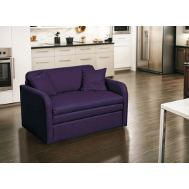 Диван раскладной Tobi Sho Юниор-1.2 мягкий для гостиной рогожка Violet/13, 1380х800х800 мм