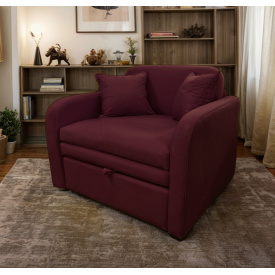 Диван малогабаритный Tobi Sho Юниор-1.1 раскладной мягкий велюр Magic Terracotta, 1280х800х800 мм