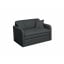 Диван малогабаритный Tobi Sho Юниор-1.1 раскладной мягкий велюр Magic Dark Grey, 1280х800х800 мм Балаклея