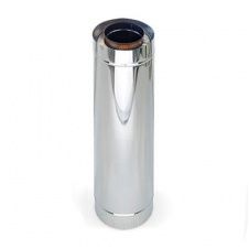 Труба дымоходная Versia-Lux 1 м Ø 200/260 мм нерж/нерж 1/0,5 мм двустенный элемент