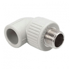 Уголок 90° Wavin Ekoplastik 20 мм х наружная резьба 3/4"