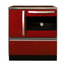 Печь с водяным контуром MBS Thermo Royal 720 red 11 кВт правое подключение дымохода