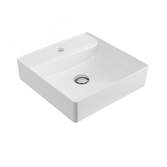 Раковина накладная Excellent Rima 2.0 CEEX.4901.400.WH 400x400 квадратная, белая глянцевая Софіївська Борщагівка