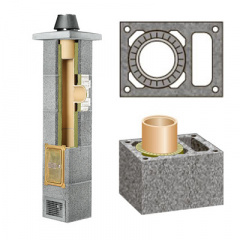 Комплект керамічного димоходу Schiedel UNI однотяговий з вентиляцією Plus 160 мм 4 м Білгород-Дністровський