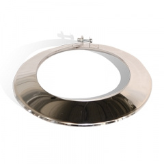 Окапник на димохід Versia-Lux Ø 220 мм нержавіюча сталь 0,5 мм одностінний елемент Київ