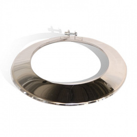 Окапник на димохід Versia-Lux Ø 160 мм нержавіюча сталь 0,5 мм одностінний елемент