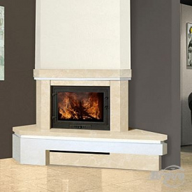 Портал камінний Браво Баварія кутовий botticino