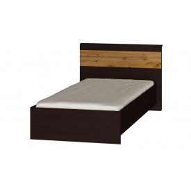 Ліжко Лавідо-4 (90х200 см, венге + дуб крафт золотий)