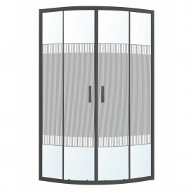 Душевая кабина EGER TISZA BS 200x90 полукруглая, стекло 4 мм + поддон 90x90 белый (599-021-BS)