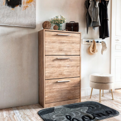 Тумба для взуття Tobi Sho Astrid ST-0021 у передпокій, 590х1200х280 мм Сонома Хмільник
