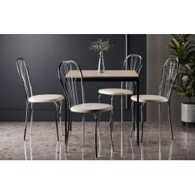 Кухонная мебель стол Турин и стулья Ванесса набор АМФ №1