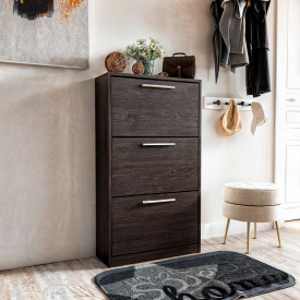 Тумба для взуття Tobi Sho Astrid ST-0021 у передпокій, 590х1200х280 мм Венге темний