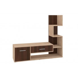 Тумба для TV Modulor (140х38х124 см, сонома + горіх)