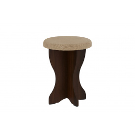 Табурет SnackSofa (браун торонто + горіх, 35х35х45 см)