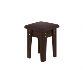 Табурет ChewChat (бордо + горіх, 35х35х45 см)