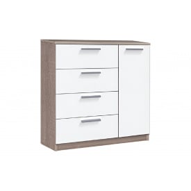 Комод Ультімо-11 (95х38х88 см, дуб вінтаж + білий)