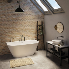 Ванна PAA DECO WALL 1660x810 овольная, белый (VADEWAS_00) Геническ