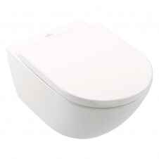 Унитаз подвесной Villeroy &amp; Boch Subway 3.0 335×560 безободковый, белый (4670T001_8M42S101)