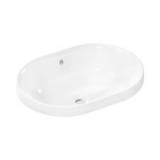 Раковина врезная Hansgrohe Xuniva 550×400 овальная, белая (61062450)