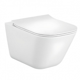 Унитаз подвесной Roca Gap 300×480 безободковый, белый (A34H473000)