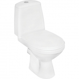 Унитаз напольный KOLO SOLO 740x640 с сиденьем, белый (S7921800UA)