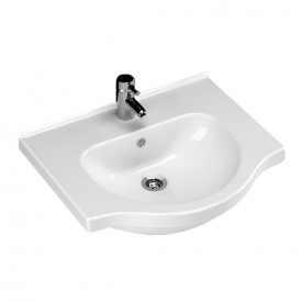 Раковина накладная RJ LOTUS 555x480 прямоугольная керамика, белый (RZJ200)